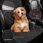 AsFrost Dog Seat Cover Cars Trucks SUVs, Thick 600D Waterproof Pet Car Seat Cover Dog, Heavy Duty & Wear-Resistant Durable Nonslip Backing with Side Flaps, Scratchproof Dog Front Seat Cover - Image 4