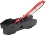 Brake Caliper Press Tool, Car Ratcheting Brake Caliper Piston Spreader Press Tool with 2 pcs Steel Plates, Red - Image 4