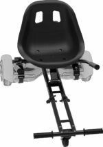 Hover-1 Raptor-1 Buggy Hoverboard Attachment | Turbo LED Lights, Compatible with All 6.5" & 8" Hoverboards, Hand-Operated Rear Wheel Control, Adjustable Frame, Easy Install Hoverboard Go Kart - Image 3