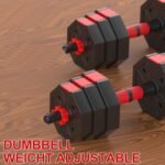 Adjustable Dumbbell Set, 5-44 lbs Free Weight Set with Connector for Barbell, Dumbbells, Push-Up Options, Fitness Exercises for Home Gym Suitable Men/Women - Image 6