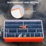 KastKing HyperSeal Waterproof Tackle Box, 3700 Deep Tackle Trays, Fishing Tackle Box Organizer With Removable Dividers, Fishing Gear & Fishing Accessories Storage - Image 3