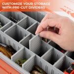 KastKing HyperSeal Waterproof Tackle Box, 3700 Deep Tackle Trays, Fishing Tackle Box Organizer With Removable Dividers, Fishing Gear & Fishing Accessories Storage - Image 4