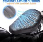 24V 9AH Electric Dirt Bike for Kids, 250W Strong Motor 13.6MPH Fast Speed Electric Retro Off-Road Motorcycle, Leather Seat Dirt Bike, LED Lights, Air-Filled Tires, Black - Image 5