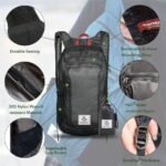 4Monster Hiking Daypack,Water Resistant Lightweight Packable Backpack for Travel Camping Outdoor - Image 3