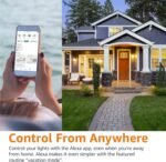Amazon Basics Smart A19 LED Light Bulb, Dimmable Soft White (2700K), 9W (60W Equivalent), 800LM, Works with Alexa Only, 2.4 GHz Wi-Fi, No Hub Required, 4 Pack - Image 5