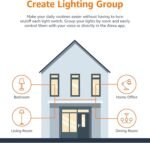 Amazon Basics Smart A19 LED Light Bulb, Dimmable Soft White (2700K), 9W (60W Equivalent), 800LM, Works with Alexa Only, 2.4 GHz Wi-Fi, No Hub Required, 4 Pack - Image 6