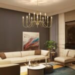 12 Light Gold Farmhouse Chandeliers for Dining Room Light Fixtures Over Table,Industrial Candle Hanging Chandelier for Living Room Foyer Staircase Bedroom Kitchen Island Restaurants - Image 4