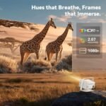 Projector with WiFi and Bluetooth, Smart 4K Projector Built-in 10,000+ APPS for Dolby Audio Home Theater Movie, Native 1080P Portable Outdoor-Proyector with HDR10+ - Image 4