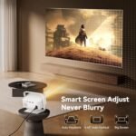 Projector with WiFi and Bluetooth, Smart 4K Projector Built-in 10,000+ APPS for Dolby Audio Home Theater Movie, Native 1080P Portable Outdoor-Proyector with HDR10+ - Image 6