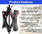 2Pcs Camper Wheel Chock Stabilizer for RV Travel Trailer, Heavy Duty RV Tire Scissor Locking X Shaped Chock Accessories with Wrench - Image 4