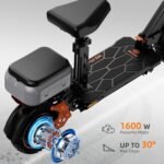 Ruitoo® Electric Scooter, 1000W/1600W/5600W Motor, Off Road Electric Scrooter Adults, 27/32/34/47Mph Top Speed, 28/35/44/50/53 Miles Max Range, Foldable E-Scooter Support Return - Image 4