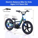 Electric Dirt Bike for Kids 3-6, 170W Racing Experience Lightweight Motorcycle, New Aluminum Frame with 2 Power Modes, 24V Detachable Battery, 12 Inch Knobby Tires - Image 7