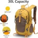 Hiking Backpack 30L Foldable Travel Daypack For Women Men,Camping Daypack Backpacks Lightweight,Durable Hiking Backpack Fit For Hiking,Daily Commuting,Short Trips.(With Rain-cover) - Image 4
