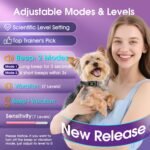 Smart Dog Bark Collar, Automatic Stop Bark Collar for Large, Medium, Small Dogs, Safe & Humane Barking Collar with Beep, Vibration & 7 Adjustable Sensitivity, Anti Barking Device IP67 Waterproof - Image 4