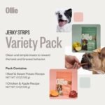 Ollie Jerky Dog Treats Variety Pack, Chicken and Apple and Beef and Sweet Potato Bundle, All Natural, Healthy, Made with Real Meat 10 Oz. Pack of 2 - Image 4