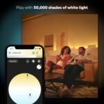 Philips Hue White Ambiance BR30 LED Smart Bulbs (Bluetooth Compatible), Compatible with Alexa, Google Assistant, and Apple HomeKit, 2-Pack - Image 5
