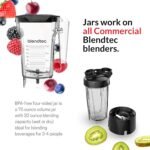 Blendtec Total Blender Classic - Includes FourSide Jar (75 oz) - 10-Speed Professional-Grade - High-Power Kitchen Blender with 6 Pre-Programmed Cycles - Black - Image 4