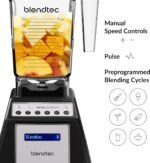 Blendtec Total Blender Classic - Includes FourSide Jar (75 oz) - 10-Speed Professional-Grade - High-Power Kitchen Blender with 6 Pre-Programmed Cycles - Black - Image 5