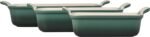 Le Creuset Stoneware Heritage Set 3 Rectangular Dishes, Artichaut - Image 3