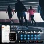 Smart Watch for Men Women, 1.85" HD Fitness Tracker (Answer/Make Call), 1000 mAh Battery, 120+ Sport Modes, 24/7 Heart Rate/Sleep Monitor Fitness Watch, IP68 Waterproof, Smartwatch for Android/iPhone - Image 4