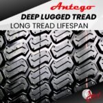 Antego Tire & Wheel 8" Matte Black Steel Golf Cart Wheels and 18X8.50-8 Turf 4 Ply Tires - Set of (2) - Image 5