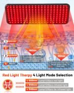 HALIDODO Red Light Therapy for Body, 940nm Red Light Therapy Lamp with Adjustable Stand, Infrared Light Therapy for Body, 660nm Red Light Lamp&850nm Redlight Therapy Device for Body Head Pet - Image 4