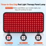 HALIDODO Red Light Therapy for Body, 940nm Red Light Therapy Lamp with Adjustable Stand, Infrared Light Therapy for Body, 660nm Red Light Lamp&850nm Redlight Therapy Device for Body Head Pet - Image 6