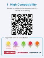 meross Smart Garage Door Opener Remote, Compatible with Apple HomeKit, Amazon Alexa, Google Assistant, SmartThings, Siri, CarPlay and Android, Universal WiFi Garage Controller, No Hub Required - Image 5