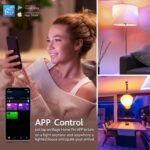 Generic Smart LED Light Bulbs, 2.4 GHz Wi-Fi, 9W, Compatible with Alexa and Google Assistant,2 Pack, with Remote Control - Image 4