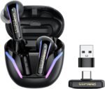 2.4G Wireless Gaming Earbuds with ENC Mic, 20ms Low-Latency for PS5/4, Meta Quest 3/3S/2, 2.4GHz Bluetooth Dual-Mode Headphones for Phone, Pad, Laptop, Steam Deck, Switch, PC, VR(with USB-C Dongle) - Image 2