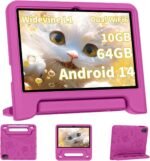 2025 Upgraded Android 14 Tablet, 10inch Kids Tablet , Octa-core CPU, 10GB+64GB+1TB Expand Tablets for Kids with Kids Space, Parental Control, 6000mAh Big Battery, HD Touchscreen Display Tableta (Pink) - Image 2