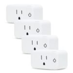 4 Pack Smart Home Wi-Fi Plugs - Alexa & Google Home Compatible, White, Toggle Switch, Automatic Operation - Image 2