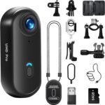 4K Action Camera, 64GB Wearable Sports Camera with Waterproof Case, Magnetic Clip, and Quick-Mount Accessories, Small Body Cam for Cycling, Diving, Travel, and Outdoor Adventures（4K-64G） - Image 2