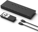 5 Way HDMI Switch 4k@60Hz HDMI Switcher 5 in 1 Out HDCP 2.0 Manual HDMI 2.0 Hub Supports 3D Compatible with Nintendo Switch/Switch OLED/Xbox/ PS5/4/3 Blu-Ray Player Fire Stick Roku Apple TV Chromeca - Image 2