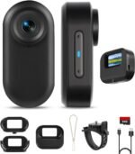64GB 1080P Mini Body Camera with Screen, Thumb Size Wearable Body Cam, 5H Hands-free POV Recording, Magnetic Portable Action Camera Mount Anywhere for Work, Security, Riding, Pets, Sports(Black） - Image 2