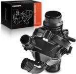 A-Premium Engine Coolant Thermostat Housing Assembly Compatible with BMW E70 X5 2007-2010 E71/E72 X6 2008-2010 3.0L - Image 2