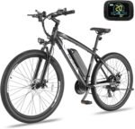 ANCHEER Electric Bike for Adults, Peak 750W Ebike, 3 Hours Fast Charge, 60 Miles Electric Bicycle with 48V/499Wh Battery, 27.5 ''Hummmer Electric Mountain Bike with LCD Display, 21/24 Speed - Image 2