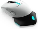 Alienware Wired/Wireless Gaming Mouse AW610M - 16000 DPI, Optical Sensor, Ambidextrous, 7 Buttons, 3-ZONE 16.8m AlienFX RGB Lighting, Edge-Free Design, Ergonomic - Lunar Light - Image 2