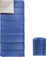 Amazon Basics 30°F Cool Weather Sleeping Bag, 75 Inches x 33 Inches, Blue - Image 2