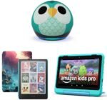 Amazon Kids Entertainment Device Bundle Including Fire HD 8 Kids Pro Tablet (32GB, Hello Teal) + Kindle Colorsoft Kids (16GB, Fantasy River) + Echo Dot Kids (Owl) - Image 2