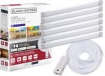 Black+Decker Professional Push Wire® Matter Certified Smart Under Cabinet Lighting Kit, Adjustable White and RGB LEDs, Works with Alexa, Apple Home, Google Home, (6) 12" Bars - Image 2