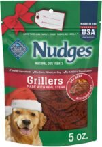 Blue Buffalo Nudges Grillers Dog Treats, Steak, 5-oz. Seasonal Bag - Image 2