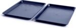 Blue Diamond Bakeware Diamond Infused Ceramic Nonstick, 2 Piece 18" x 13" Half Cookie Sheet Baking Pan Set, Dishwasher and Freezer Safe, PFAS-Free, Blue - Image 2