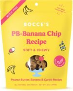 Bocce's Bakery PB Banana Chip Recipe Treats for Dogs, Wheat-Free Everyday Dog Treats, Real Ingredients, Baked in The USA, All-Natural Soft & Chewy Cookies, Peanut Butter, Bananas, & Carob, 6 oz - Image 2