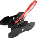 Brake Caliper Press Tool, Car Ratcheting Brake Caliper Piston Spreader Press Tool with 2 pcs Steel Plates, Red - Image 2