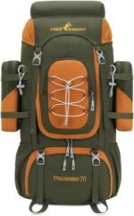 Bseash 70L (65+5) Waterproof Hiking Camping Backpack with Rain Cover, Outdoor Sport Travel Daypack for Climbing Touring (Army Green) - Image 2