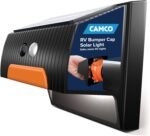 Camco RV Bumper Cap Solar Light — Motion-Activated Lighting – Fits 4" Square RV Bumpers – Helps Keep Bugs Out & Allows for RV Sewer Hose Storage Inside Bumper (40332) - Image 2