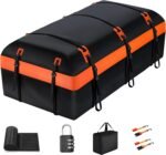 Car Rooftop Cargo Carrier Bag, 30 Cubic Feet Soft-Shell Car Roof Luggage Bag for All Vehicles with/Without Racks, Include 2 Reinforced Straps, 6 Door Hooks, Anti-Slip Mat, Luggage Lock - Image 2