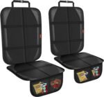 Car Seat Protector,Auto Car Seat Protectors Baby Carseat Waterproof & Durable 600D Fabric for Child Baby Car Seat Mat Vehicle Pet Cover 2 Storage Pockets (2 Pack) - Image 2