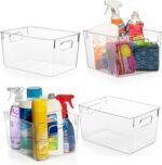 ClearSpace Clear Plastic Storage Bins – Pantry Organizers & Storage Containers, Cabinet Organizer - Home Organization Must Haves for Kitchen, Laundry Room, Office, Closet, Garage & Freezer - Image 2